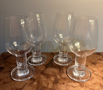 Set 4 Riedel Crystal DISCONTINUED Vinum Hollow Stem Wine Tasting Glasses