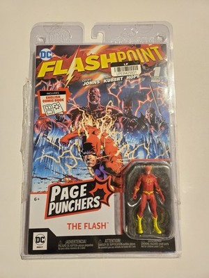 McFarlane Toys Page Punchers 3'' FLASH w/ Flashpoint Comic! New/sealed