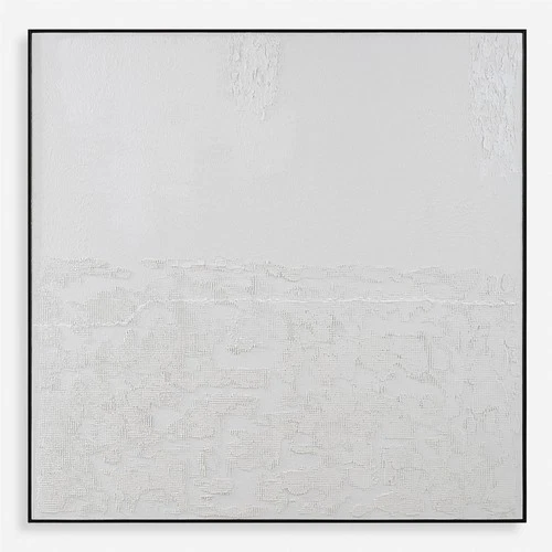 Uttermost 32355 Below The Surface 60" x 60" Framed Abstract - White - Picture 1 of 5