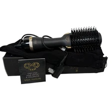 OMO TEAM Professional One Step Hair Dryer Brush 1000W Hot Air Volumizer Black