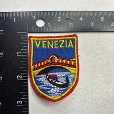 Vintage VENEZIA Venice Canal Gondola Bridge Italy Patch (Travel & Tourism) S09O