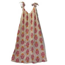 Old Navy NWT Sleeveless Tie Shoulder All Day Maxi Sundress Coral Womens Small