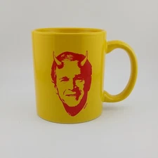 President George W Bush Coffee Mug Devil Horns Politics Vintage