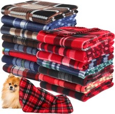 Chumia 15 Pcs Puppy Blankets for Small Dogs Cat 23.6 x 27.6 Small, Colorful