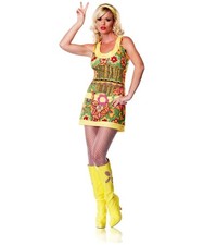 60's Funky Mod Hippie Costume Womens