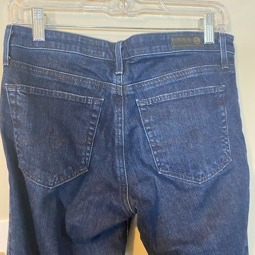 Jeans alla caviglia AG Adriano Goldschmied The Prima Pintuck sigaretta lavaggio scuro taglia 27R - Foto 9 di 13
