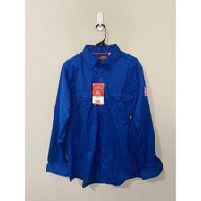 NWT Bulwark FR CAT 1 NFPA 2112 Flame Resistant Work Shirt Large