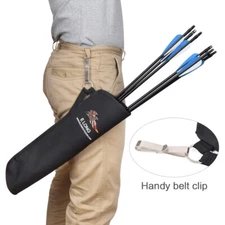 1 Archery Quiver Back Waist Side Black Arrow Bag Bow Holder Pouch Target Hunting