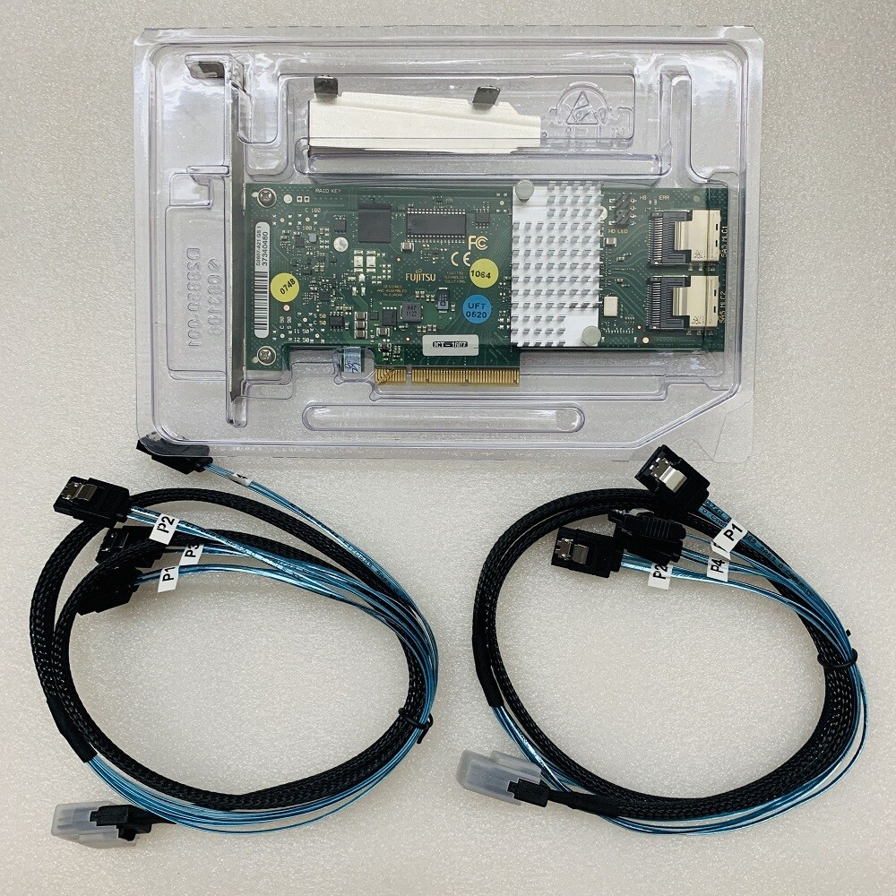 Controlador RAID Fujitsu 9211-8i D2607-A21 - SAS/SATA, LSI SAS2008, Con 2 Cables 8087 - Abierto/Sin Usar