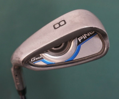 Linkshänder Ping G Max Black Dot 8 Eisen Regular Stahlschaft Ping Griff