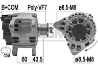 Messmer Lichtmaschine Generator 150A 14V FüR Dacia Lodgy 1.2 Tce 1.6 Dci