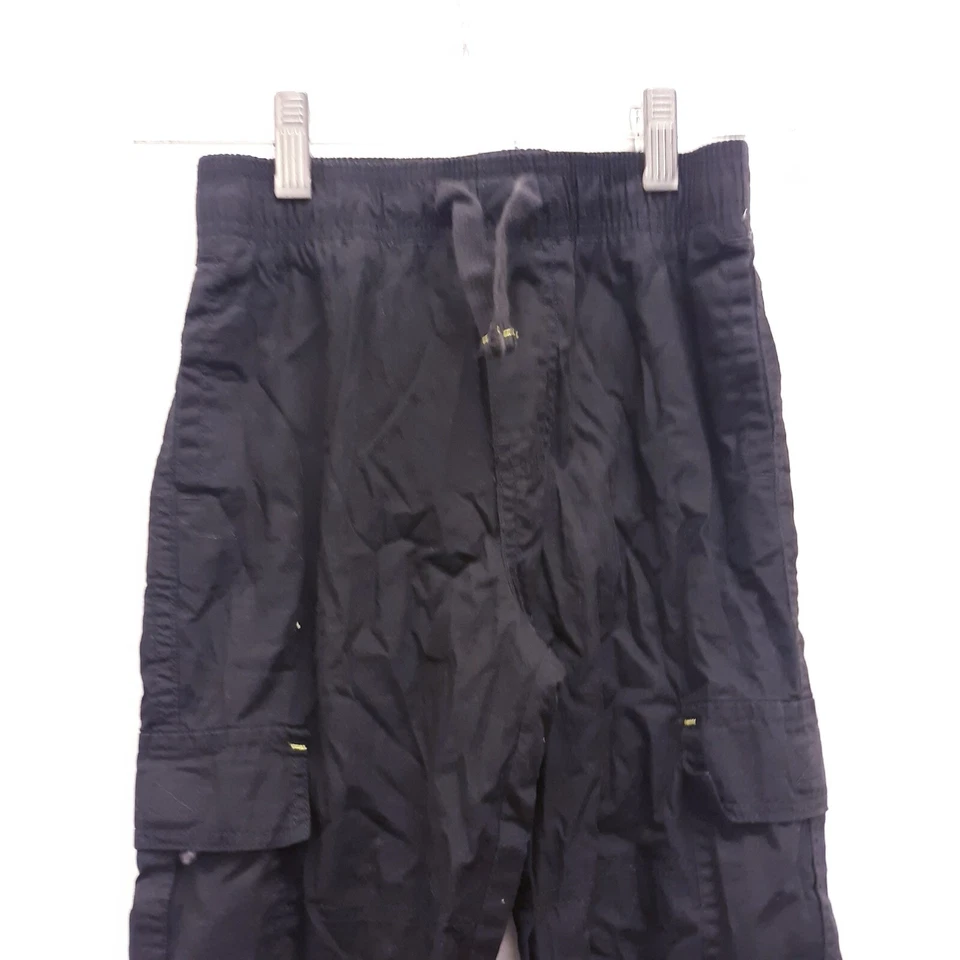 Pantalones informales negros Toughskins para niños M 5/6 bolsillo elástico en la cintura Foto 3 de 4
