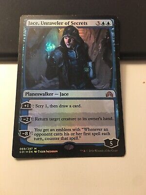 Jace Unraveler of Secrets 1x FOIL SOI MTG Shadows Over Innistrad Mythic MINT blue Jace Unraveler of Secrets 1x FOIL SOI MTG Shadows Over Innistrad Mythic MINT blue