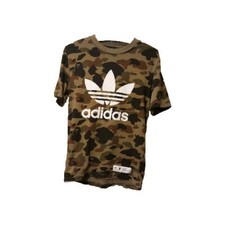 Adidas X Bape Shirt Men Size Small  Adicolour Green Camo Casual 