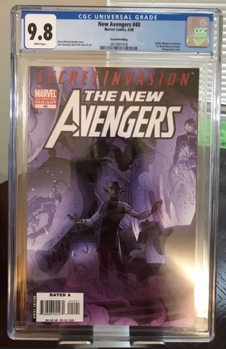 NEW AVENGERS #40 2ND PRINTING CGC 9.8 NM/MT 1ST SKRULL QUEEN VERANKE 2008 KEY