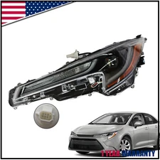 For 2023 2024 Toyota Corolla L LE Base LED Headlight Lamp Assembly Left Driver
