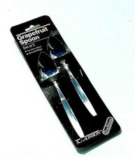 Aronson Grapefruit Spoons Stainless Steel Dessert Spoon, Serrated Edge 2pk