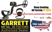 GARRETT AT GOLD NEW METAL DETECTOR WITH FREE 60 HEADPHONES BUNDLE PACKAGE DEAL
