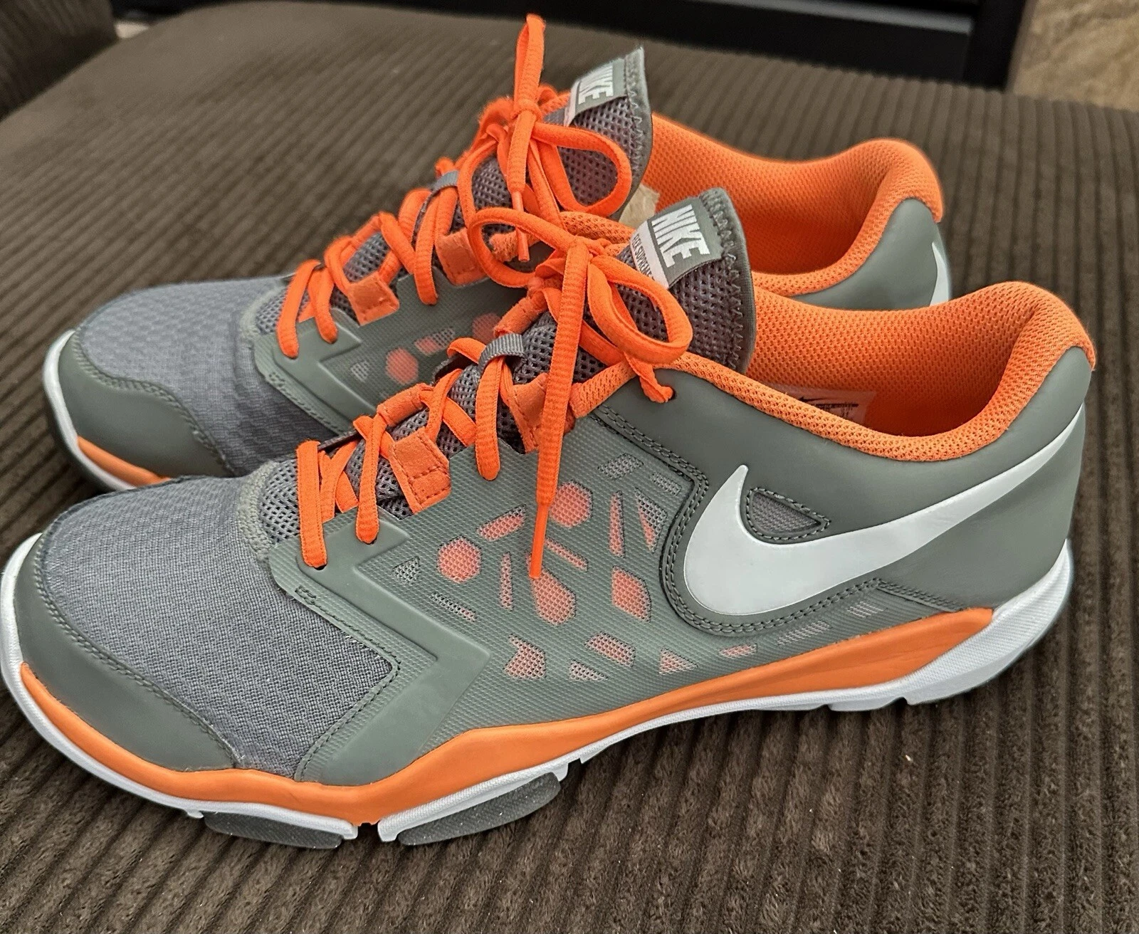 Baskets athlétiques homme Nike Flex Supreme Tr4 taille : 13 gris/orange