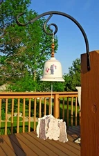 Vintage 1989 NCE 18" Decorative Porcelain Kitty Cats Wind Chime - New Condition