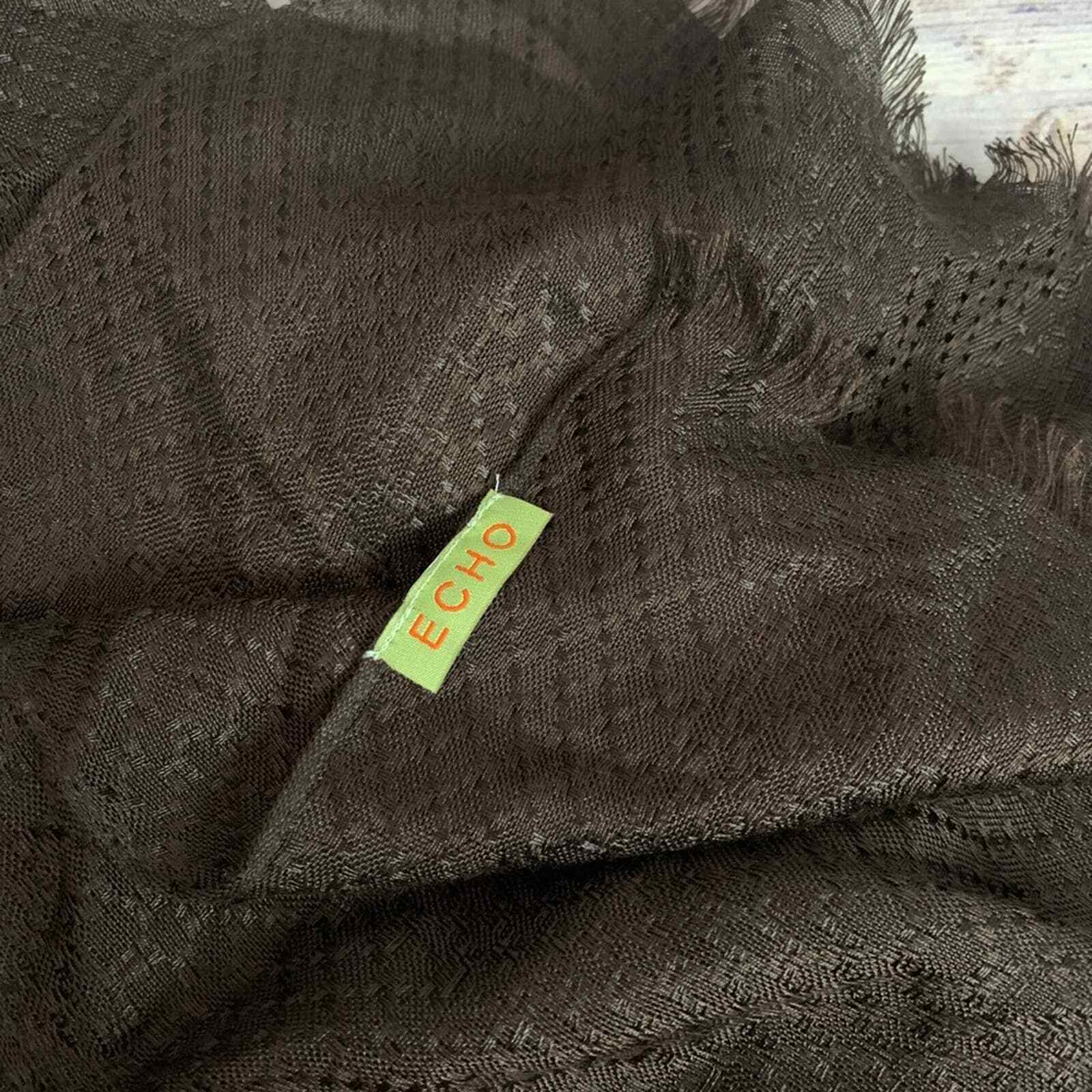 Echo Brown Scarf - image 3