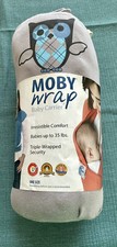 Moby Baby COTTON Wrap / Baby Carrier Gray up To 35 Lb , NEW