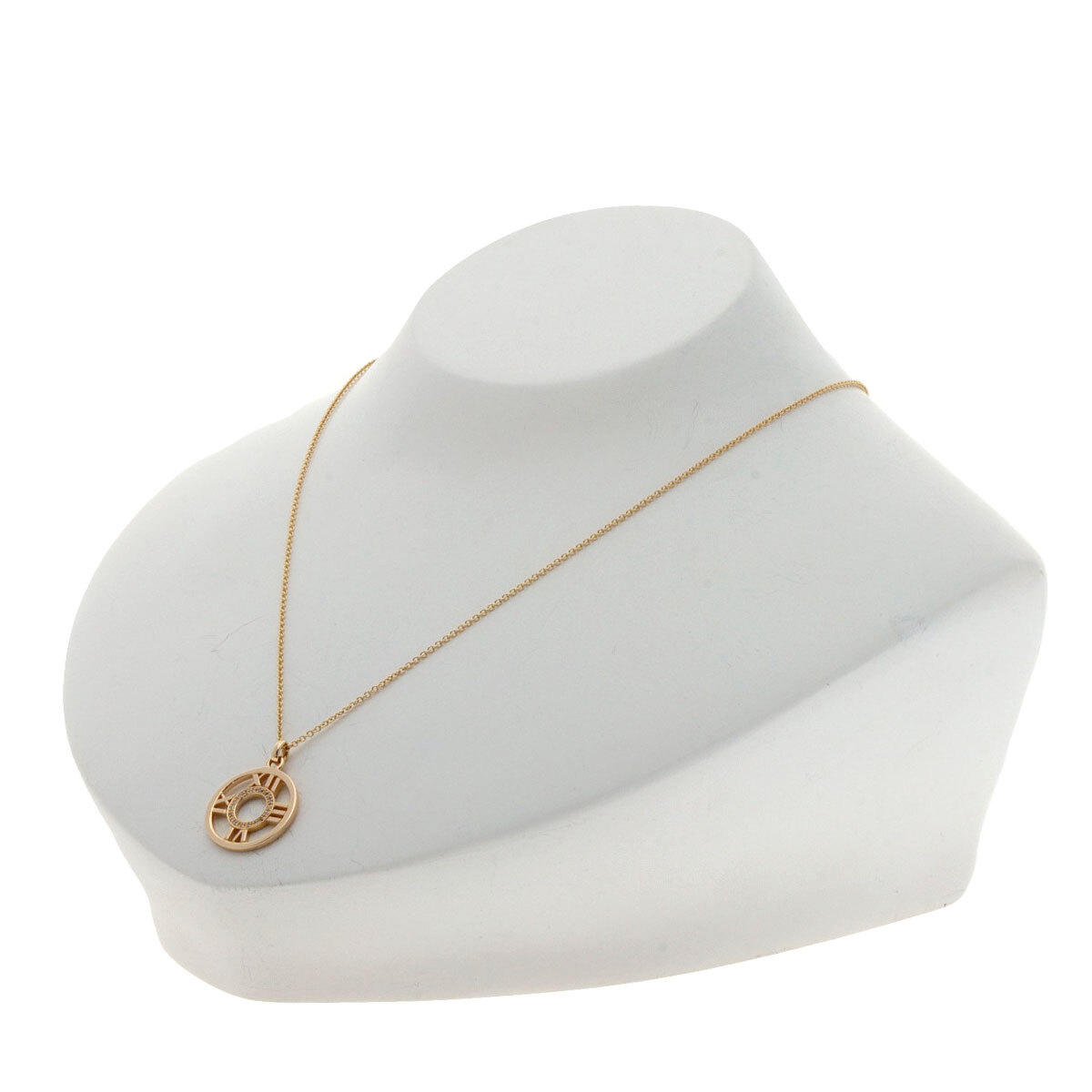Tiffany & Co. Atlas Open Medallion Charm Pendant Necklace