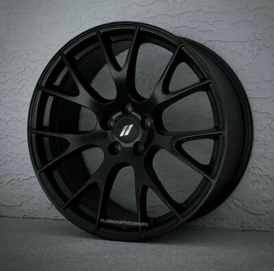Dodge Hellcat Satin Matte Black Wheels SET 20x9.5/20x10.5 SET Challenger Charger