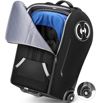 Infant Car Seat Travel Bag Backpack with Wheels, Fits for Doona Car Seat Strolle