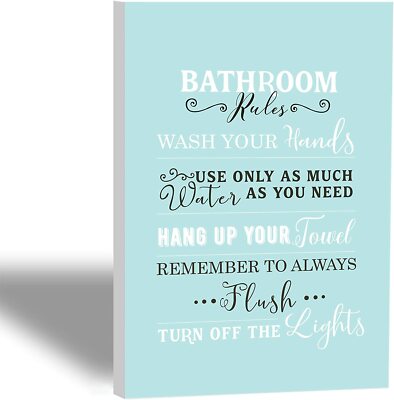Bathroom Rules Wall Art: Creative Ideas to Elevate Your Space
