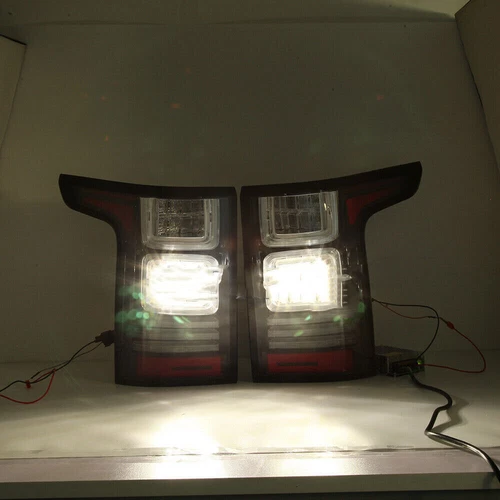 Par de luces traseras lentes transparentes luces de freno traseras para Land Range Rover L405 2013-2017 - Imagen 10 de 12