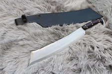 Custom Handmade Machete Farmer Dau Heavy Kukri Knife 17" Full Tang Fixed Hunting