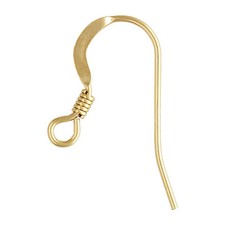 10pc,Gold Filled Earwire.Thicker, 21 Gauge, 14kt GF Ear Hooks, French Wires