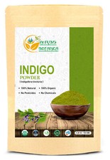 Indigo Powder For Hair Indigofera Tinctoria Organically Grown Henna 5.3 Oz