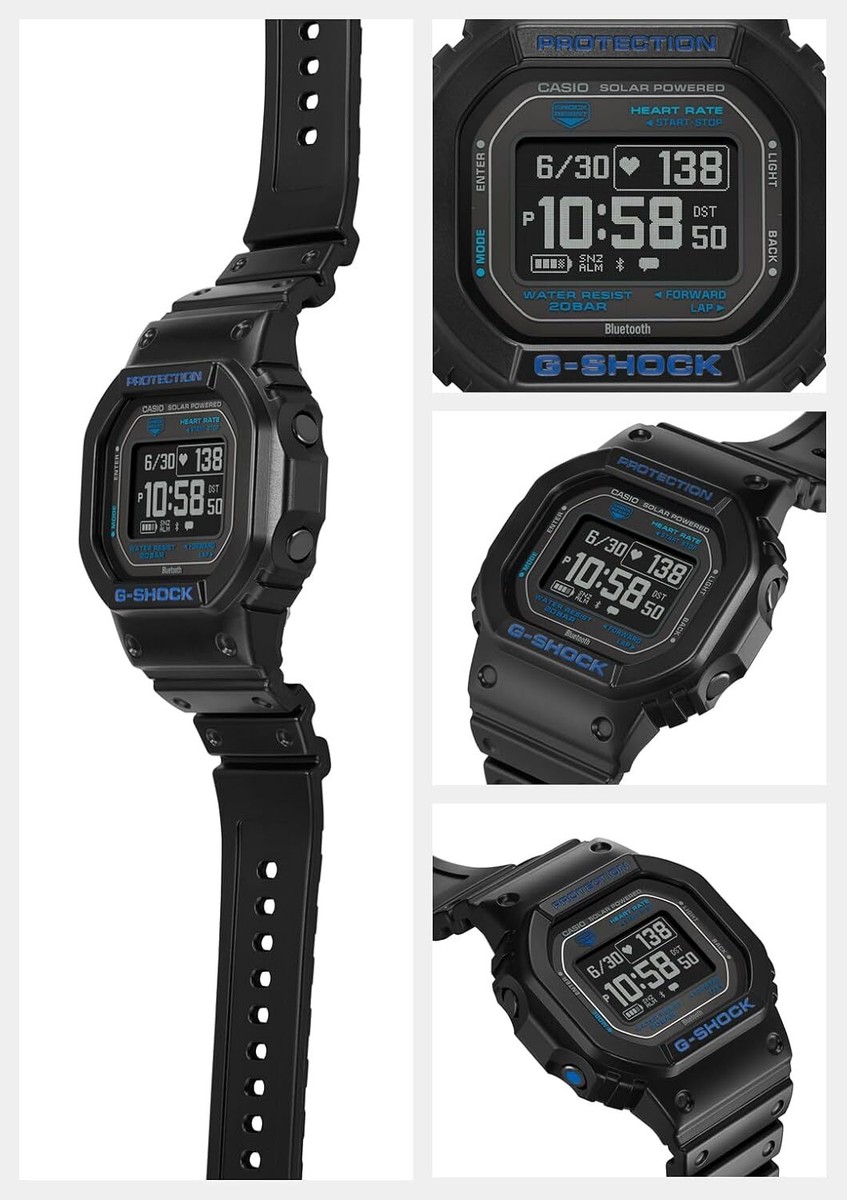 時計 CASIO G-SHOCK DW-H5600-1A2JR Casio G-SHOCK G-SQUAD DW-H5600MB-1A4JR Bluetooth Digital