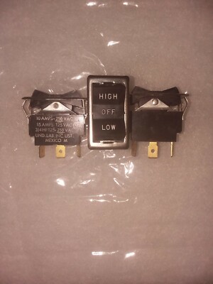 Vintage Carling Rocker Switch High/Off/Low | eBay