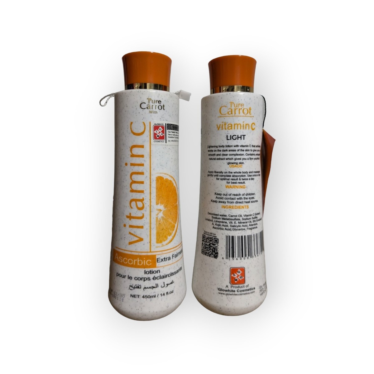 Pure Carrot Vitamin C Lightening Body Lotion 450ml 2pcs | eBay