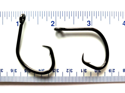 1000 VMC 3X Strong 8382 8382BN Nemesis Circle Black Nickel Fish Hooks 6/0 - bulk
