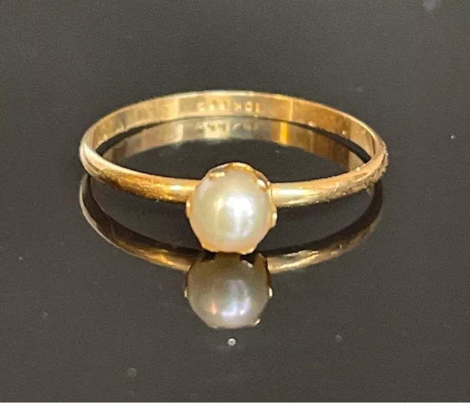 Baby store pearl ring