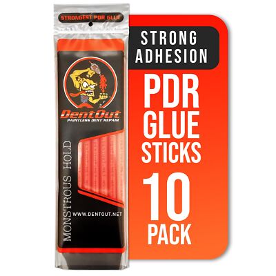 Monstrous Red PDR Glue Sticks 10 Pack - PDR Glue for Unmatched Adhesion and P...