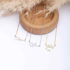 STERLING SILVER ZODIAC CONSTELLATION NECKLACE - PERSONALIZED BIRTHDAY GIFT