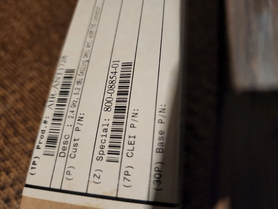 Cisco Aironet AIR-ANT1728 2.4GHz 5.2dBi Omni Ceiling Antenna RP-TNC New  - Image 2 of 3