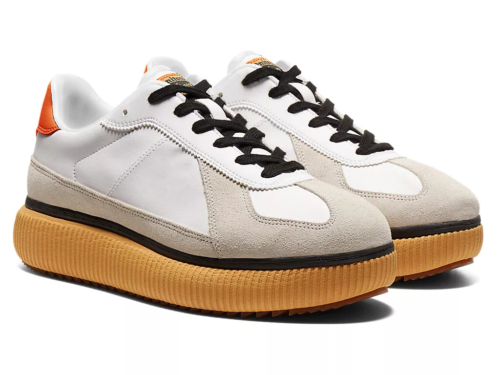 Onitsuka Tiger DELECITY (WHITE/HABANERO) Best Seller Free Shipping