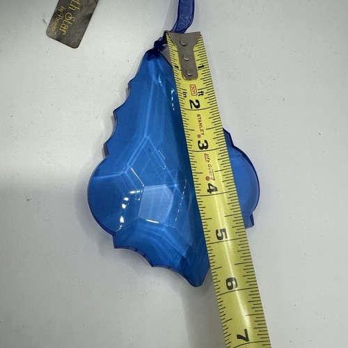 Lampadario a pendolo blu ornamento stella polare di Premier acrilico 6 pollici RARO - Foto 7 di 8