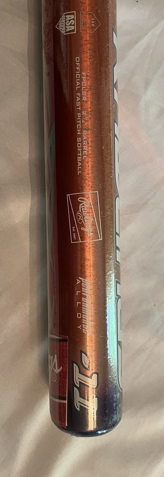 Bate de béisbol de softbol calibre Rawlings 2 1/4 aleación 32/21 nuevo Foto 3 de 4