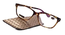 Milan, (Premium) Reading Glasses HighEnd Reader +1.25..+3 Magnifying Optical Squ