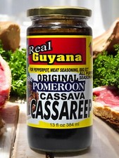 Real Guyana Casareep: Pepperpot, BBQ, Meats, all-purpose seasoning - 13 oz each