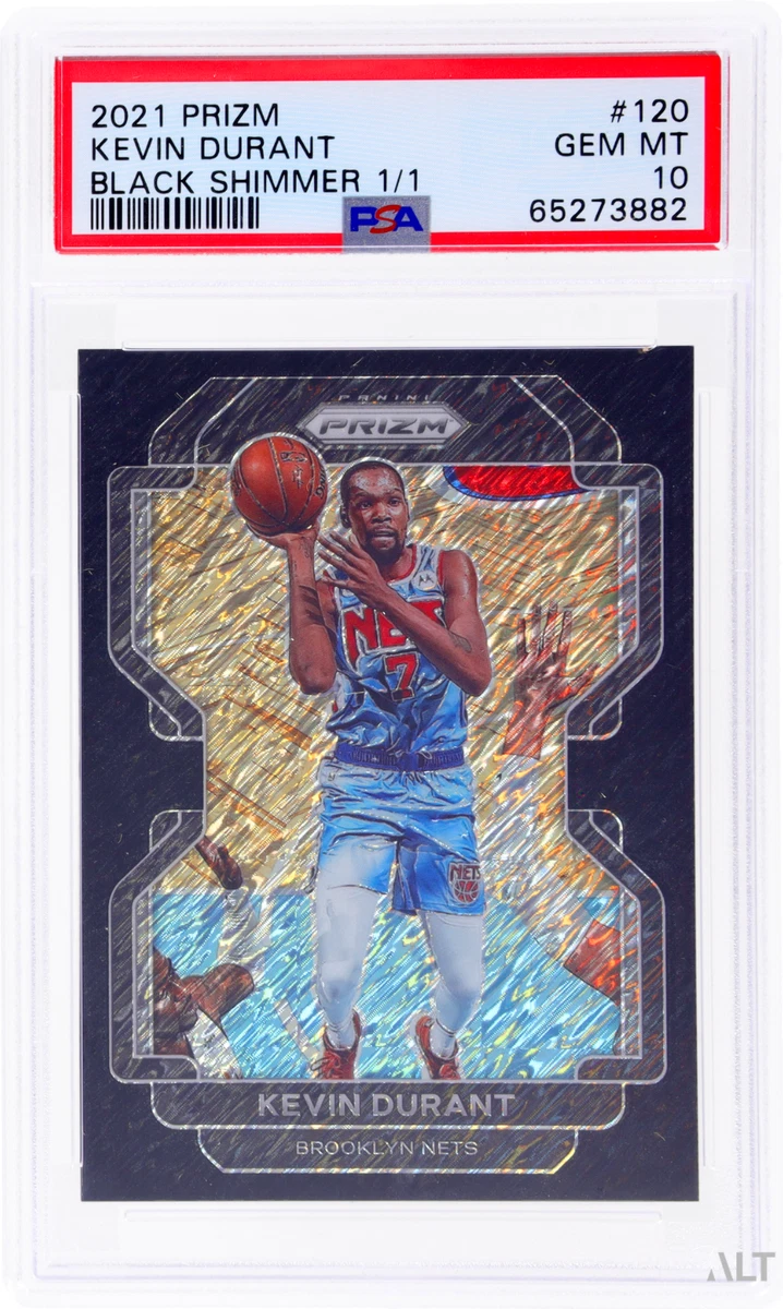 2021 PANINI PRIZM BLACK SHIMMER 1 1 KEVIN DURANT 120 PSA 10 GEM MINT FOTL 1 1