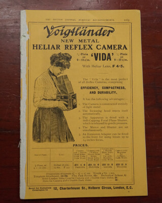 VOIGTLANDER BRITISH JOURNAL ALMANAC ADVERTISEMENTS/cks/220411