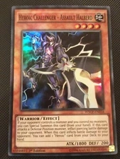 Heroic Challenger Assault Halberd 1996 Yu-Gi-Oh Card 